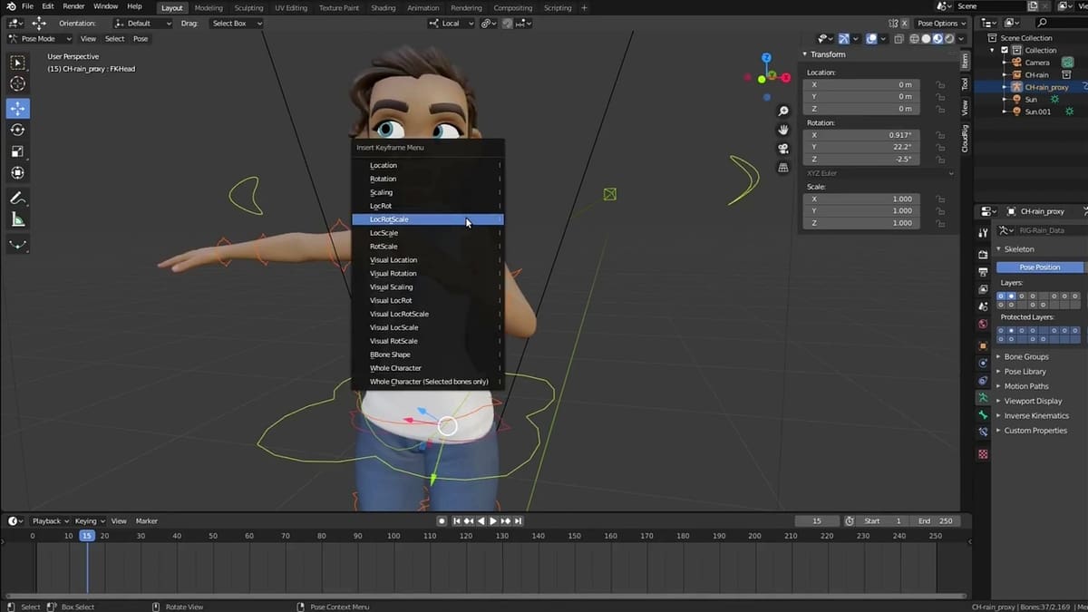 Adding keyframes is easy