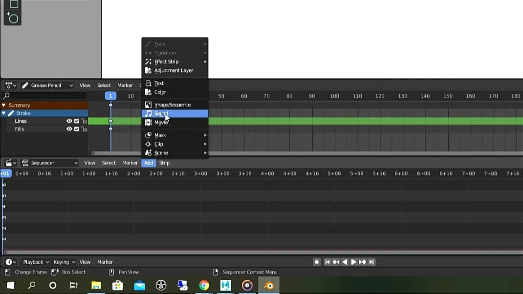 Sound adds life to the animation