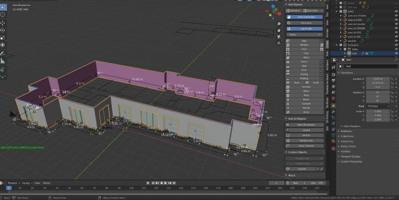 Archipack is rich in features