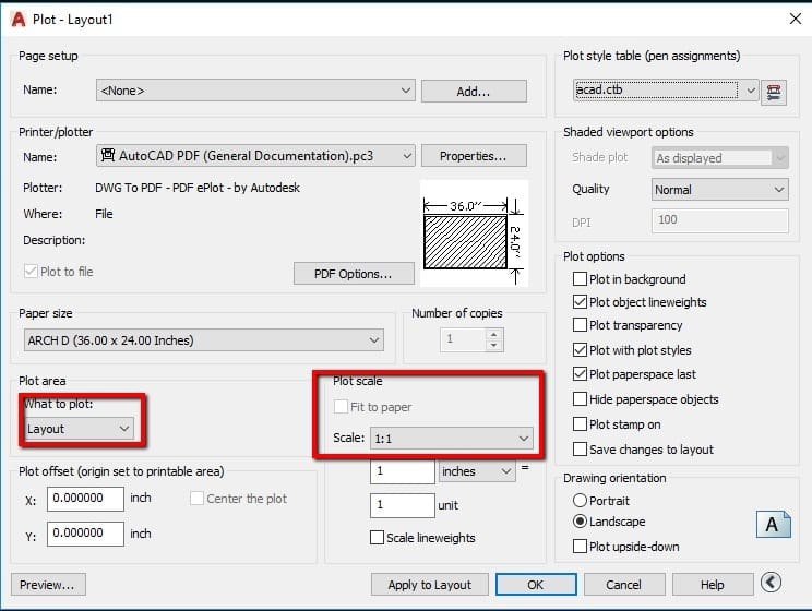 Plotting can be done on larger paper than regular printer paper usually done sizes of papers can be fed