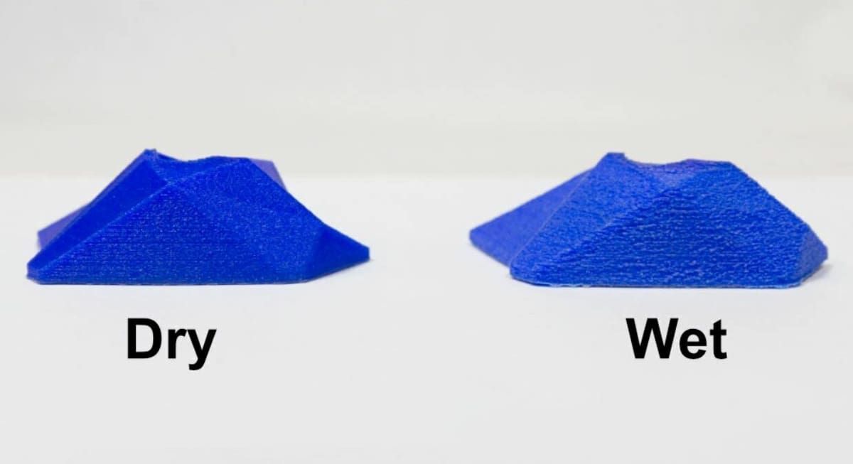 Dry filament will produce significantly higher-quality prints than wet filaments and can prevent layer separation