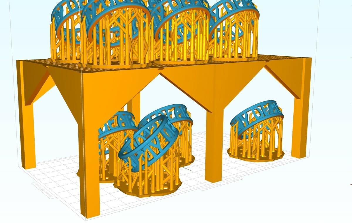 Formware 3D floor structure feature maximize print output by using the entire volume