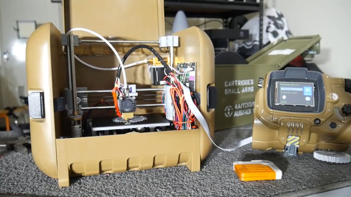 Using as many 3D printed parts as possible