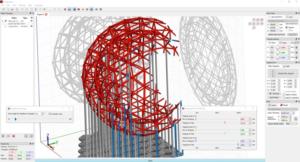 Triangulatica offers a huge range of settings to tweak