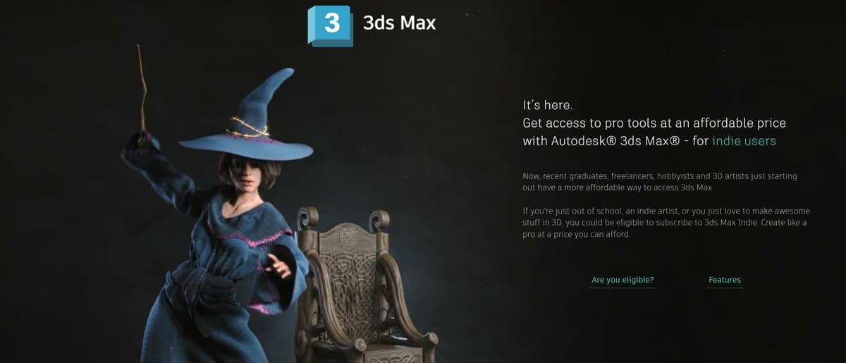 Image of Autodesk 3ds Max Free Download: Affordable 3ds Max Indie for Start-Ups