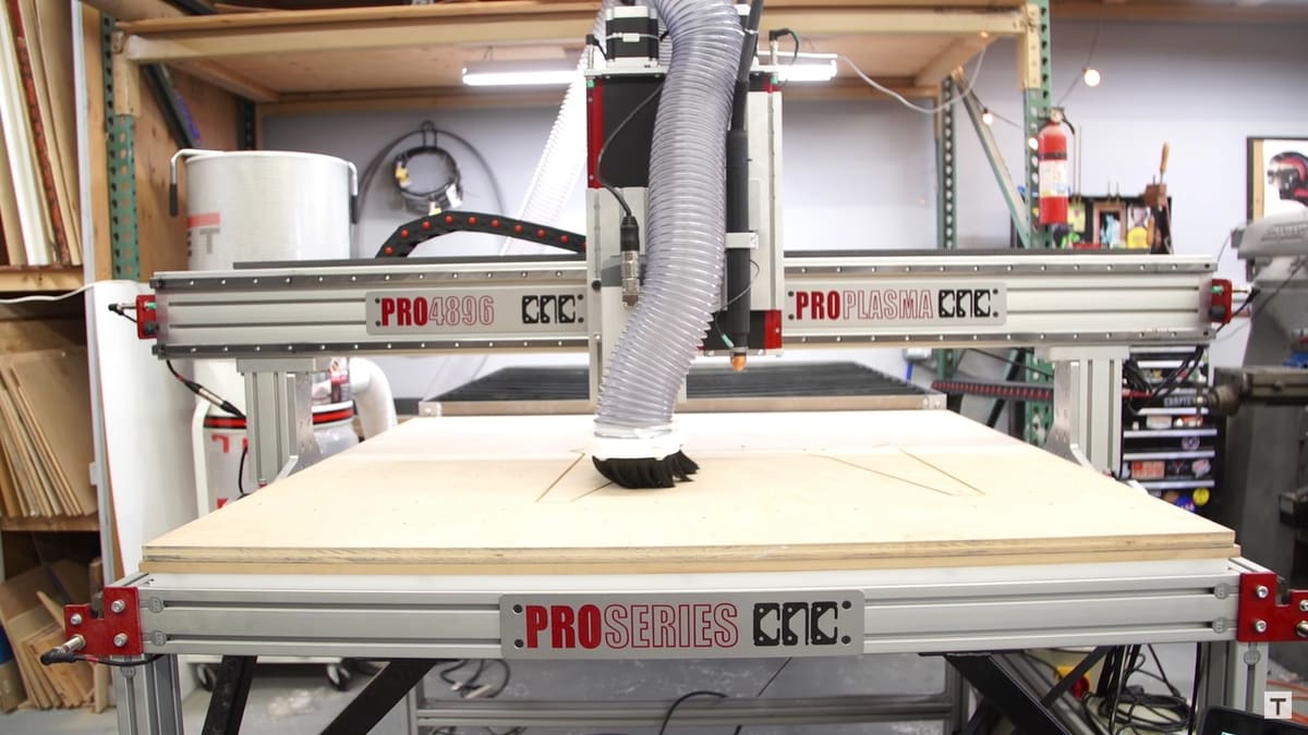 The Pro4896 can also be upgraded to a plasma cutter