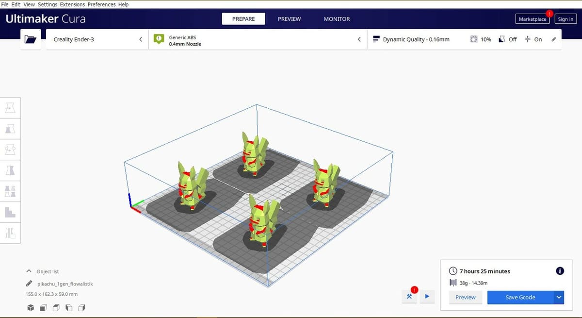 Sequential printing gives you more control over the individual parameters of each model.