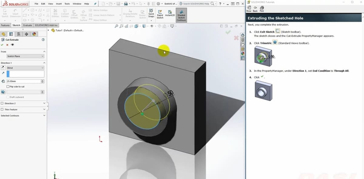 The built-in tutorials give you step by step instruction