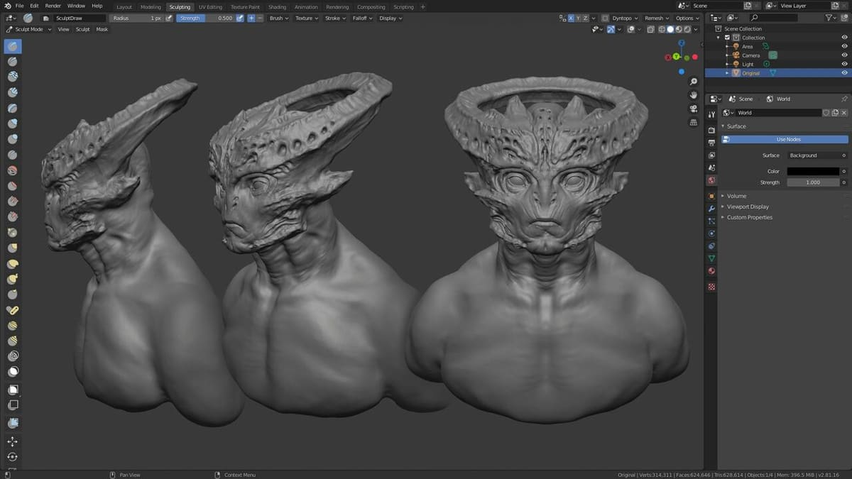 Blender is free, and that's a great price!