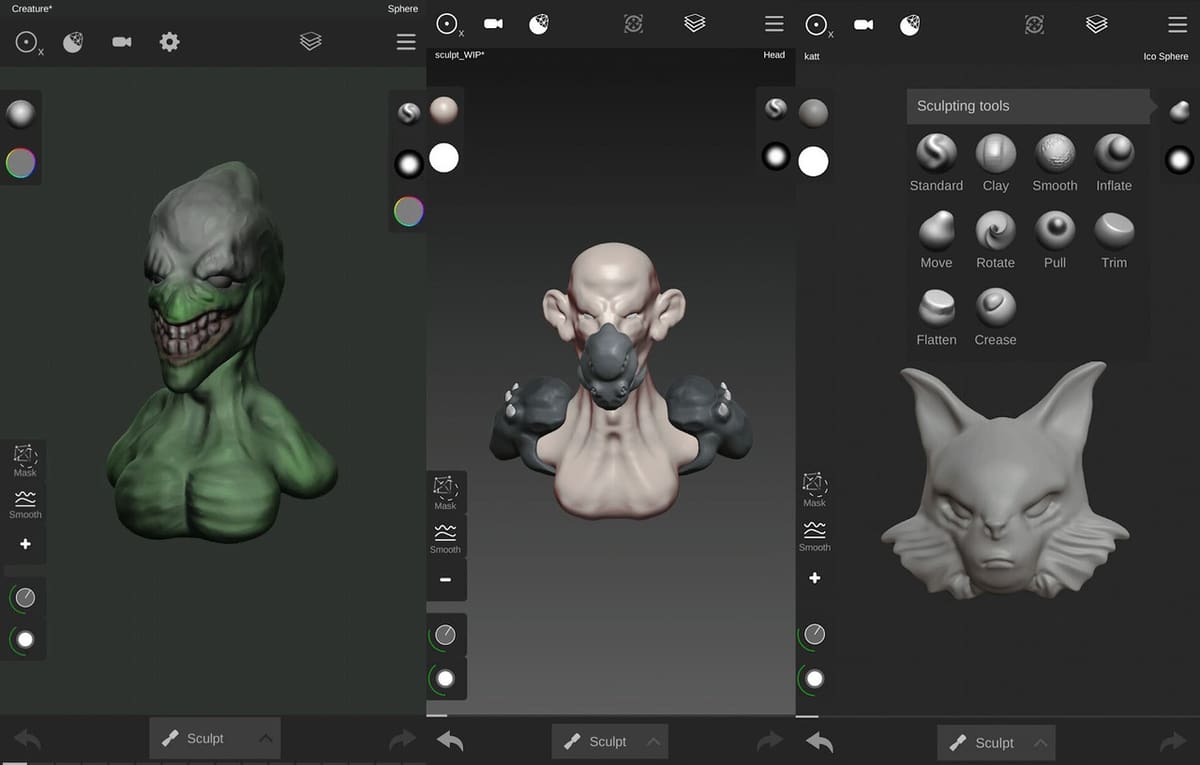 Sculpt+ is a popular sculpting app for Android