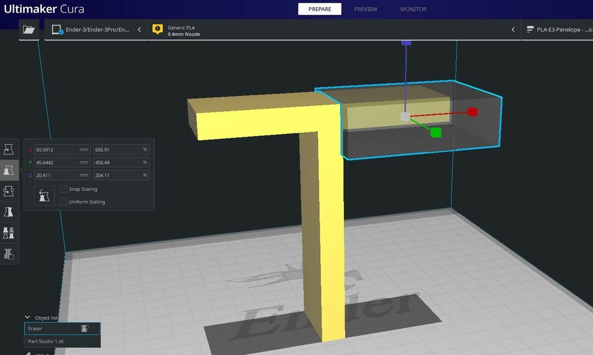 You can scale the size of the support blockers