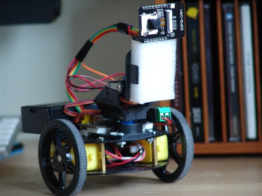 Control this little robot from anywhere! See through it's eyes!