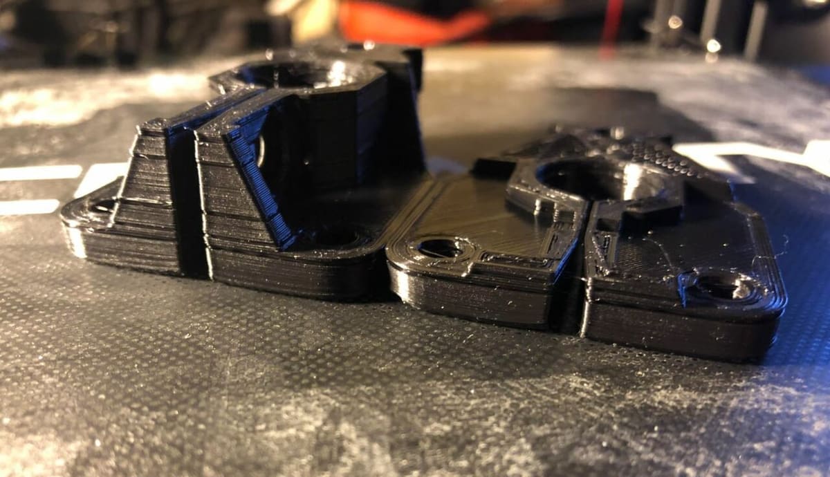 Under-extrusion can be caused by a partially-clogged nozzle