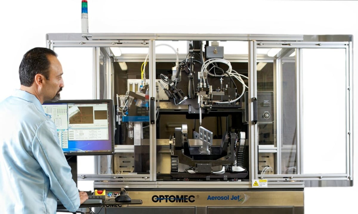 A 5-axis AJ printer in action