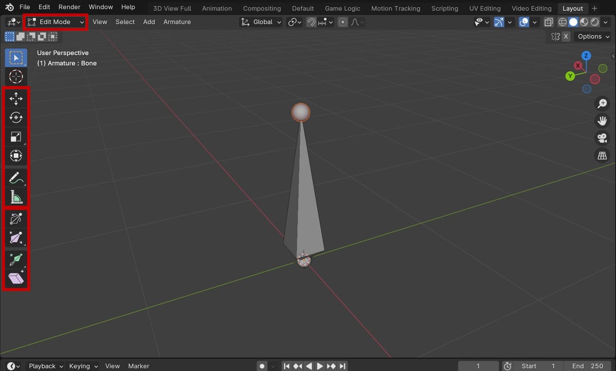 Image of: Bones Toolbar
