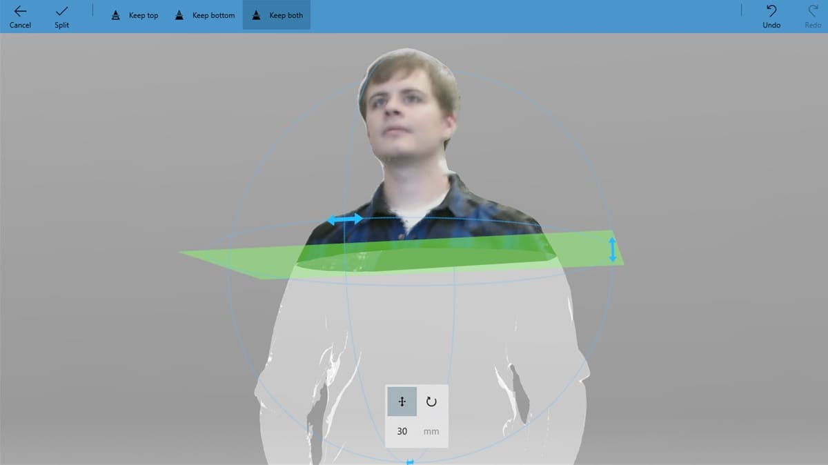3D Builder is easy to use, but doesn't offer advanced modeling features