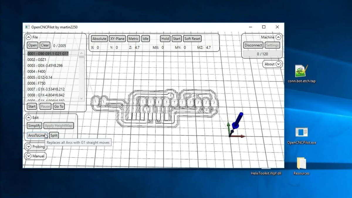 OpenCNCPilot's auto-leveling tool comes in handy