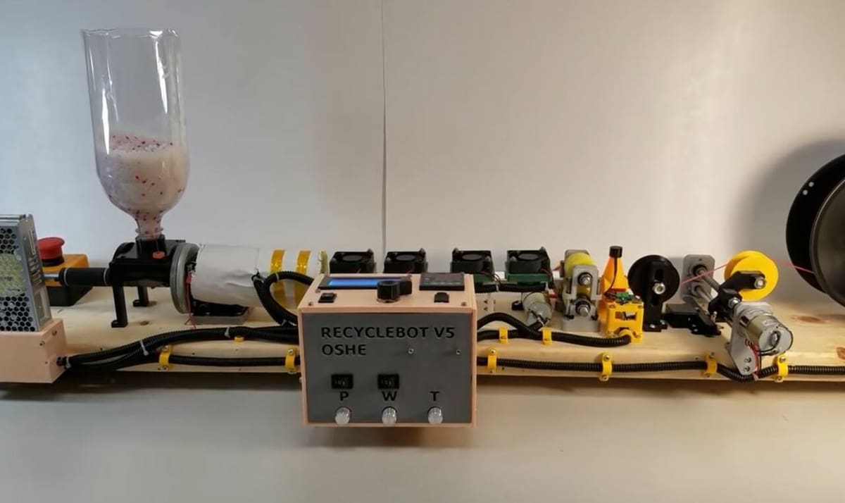 You can use a pellet-fed filament extruder to turn old PLA grinds into recycled filament