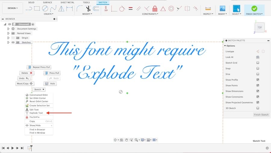 Depending on the font, a small workaround can be required
