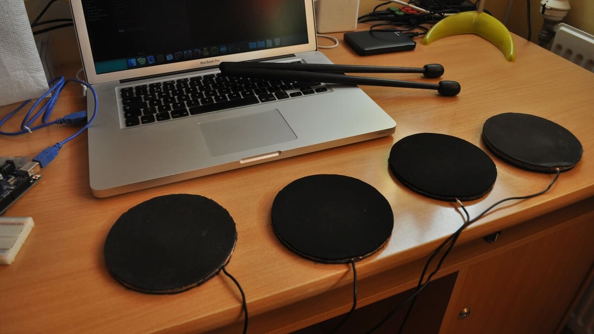 Get funky with an Arduino MIDI drum set