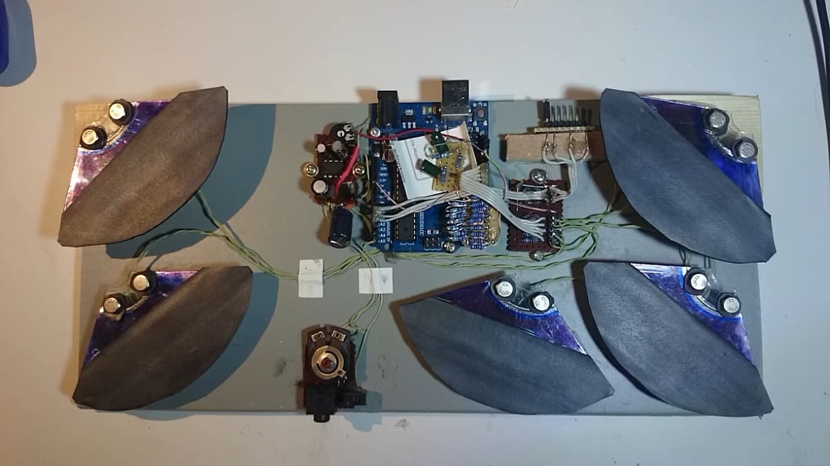 Make some rhythm with this electronic drum kit project