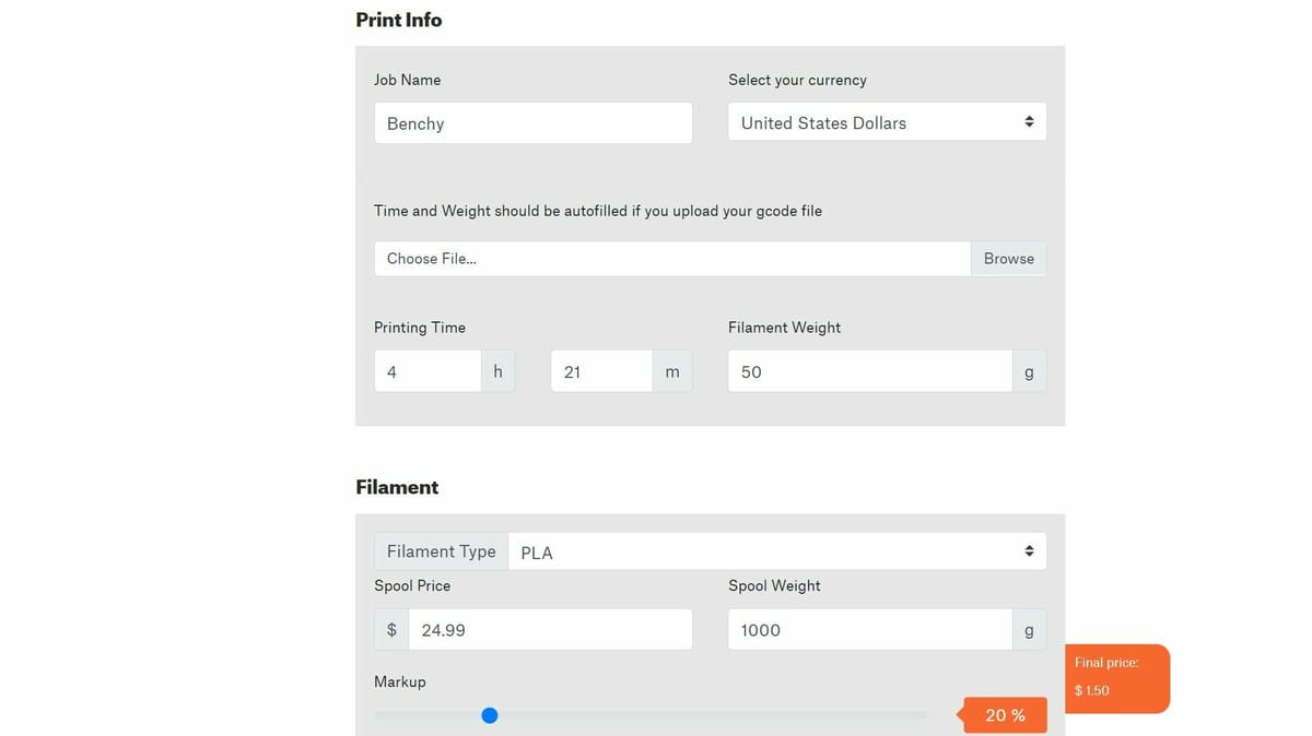Image of: Prusa Calculator