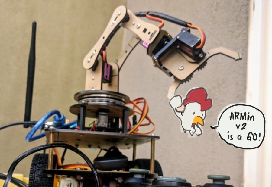 This robotic arm has more degrees of freedom!
