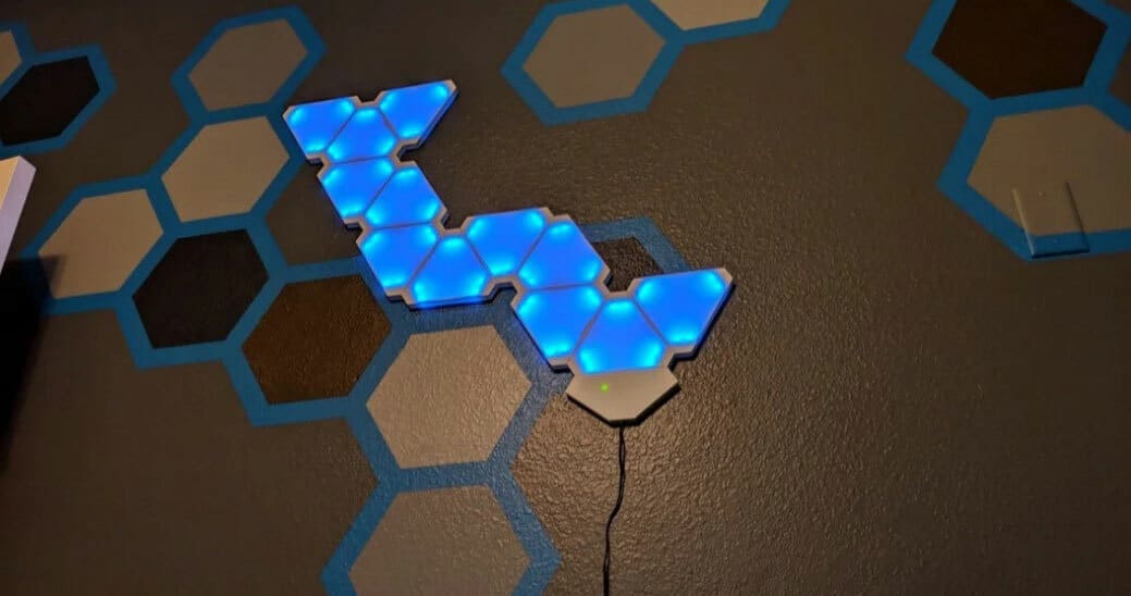It's a DIY version of the popular Nanoleaf lighting panels
