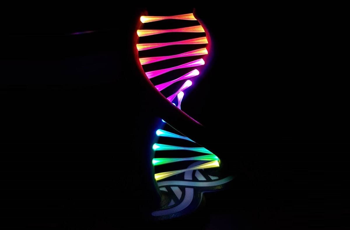 This lamp was completely 3D modelled and printed, then built with an Arduino!