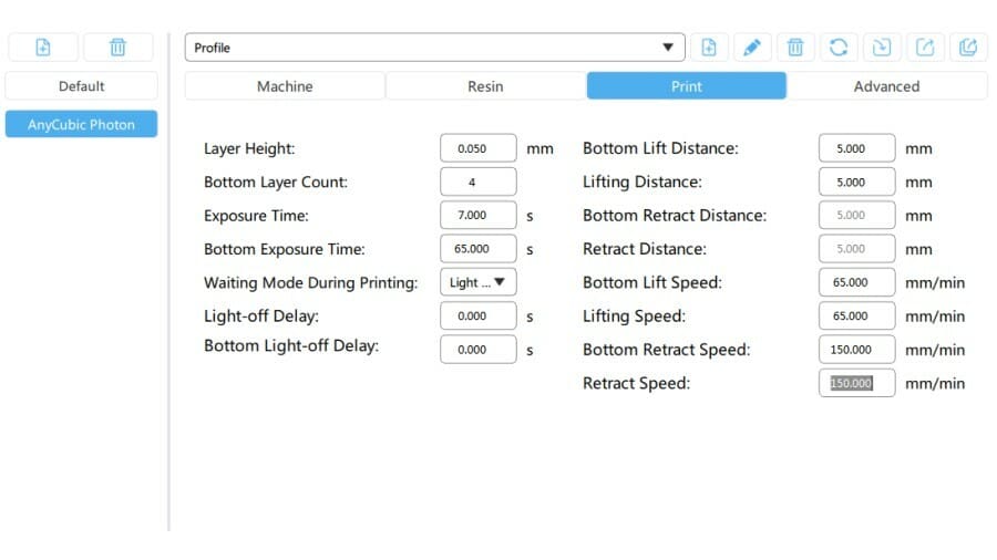 The ideal ChiTuBox settings for the Anycubic Photon