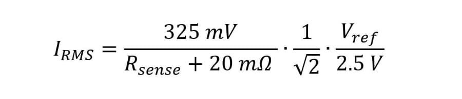 Formula for calculating Vref for the TMC2208 or the TMC2209