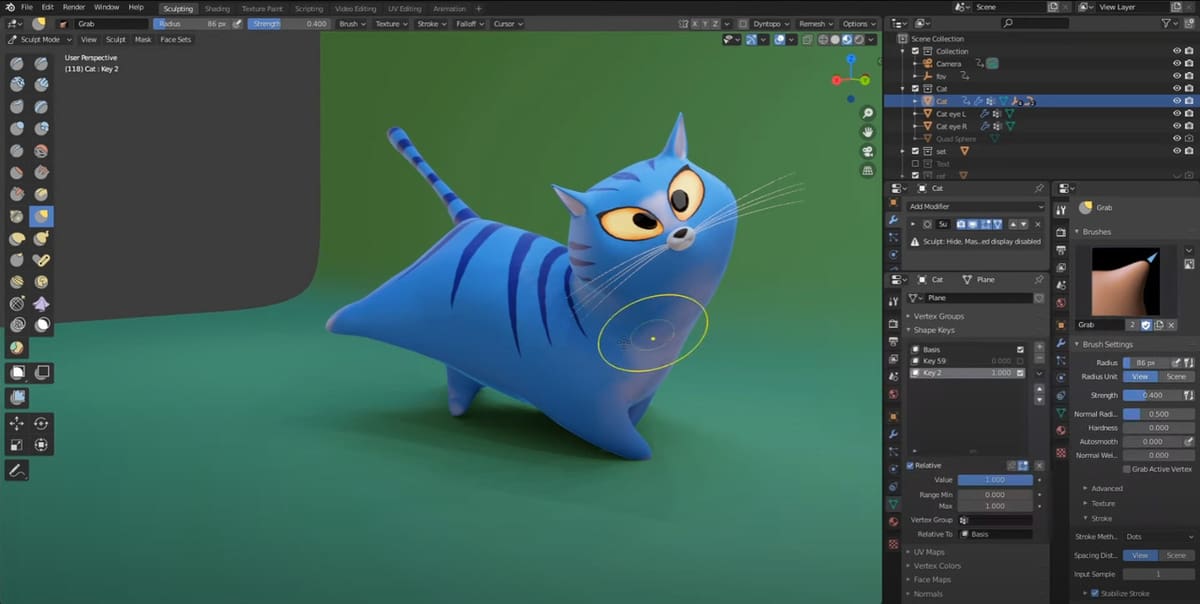 Blender has an amazing set of tools to animate, with or wihtout rigging