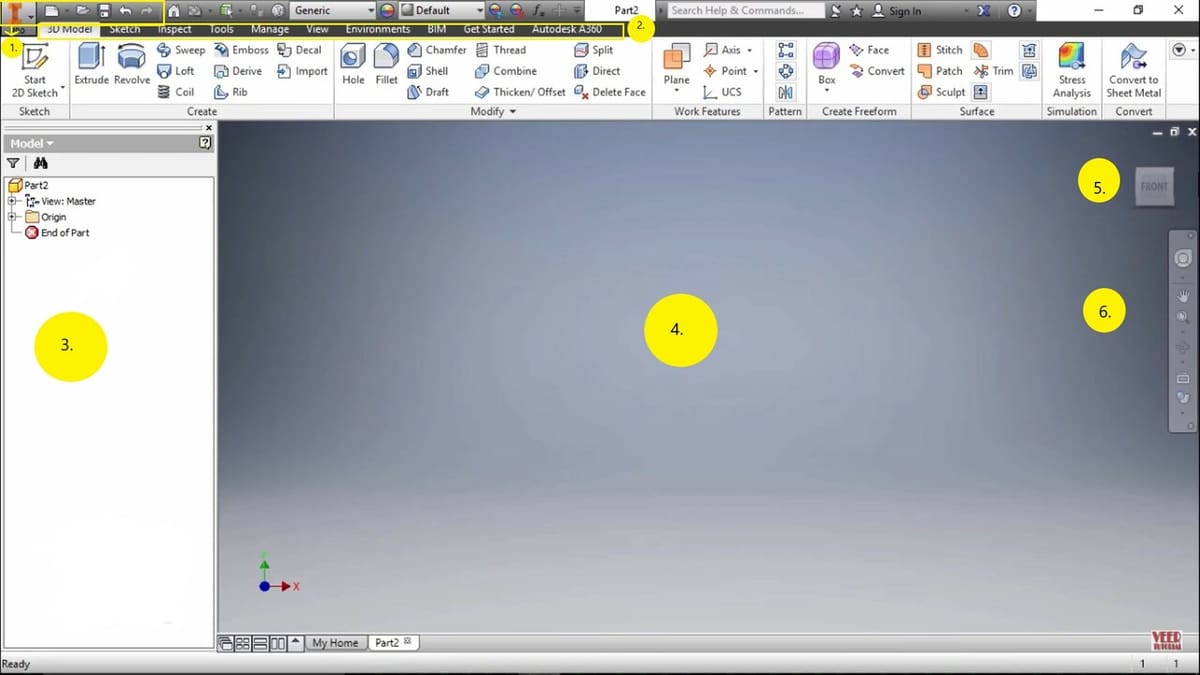 Inventor's UI