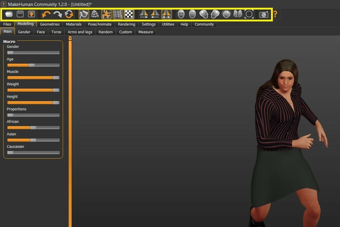 The Main Toolbar features quick operations and core software functionality