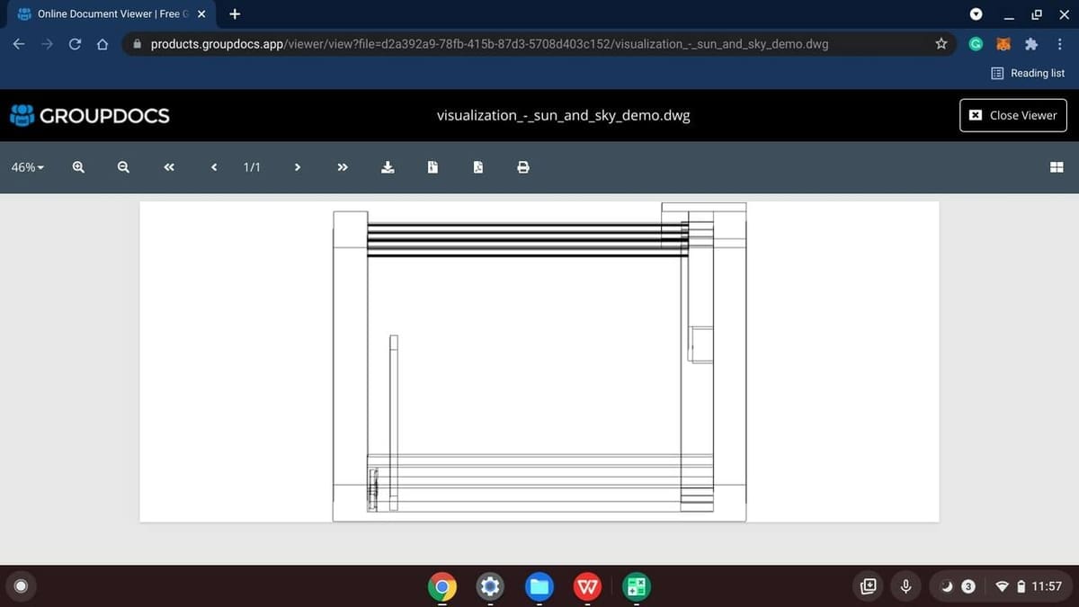 Groupdocs DWG Viewer's interface is very snappy