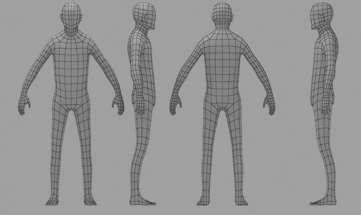 A simple base mesh is a great starting point for further sculpting