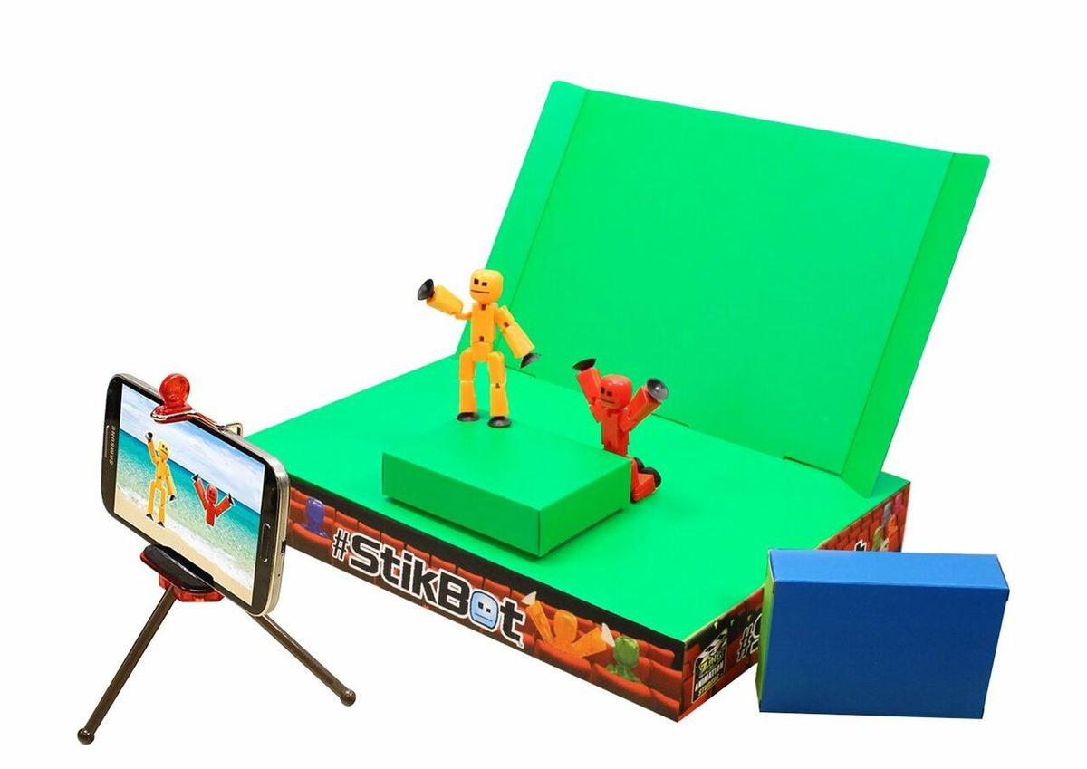 Simple stop motion kits can even combine green screen backdrops