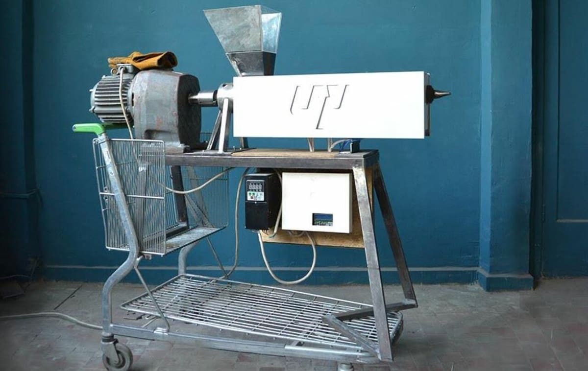 You can get creative about how you set up your filament extruder