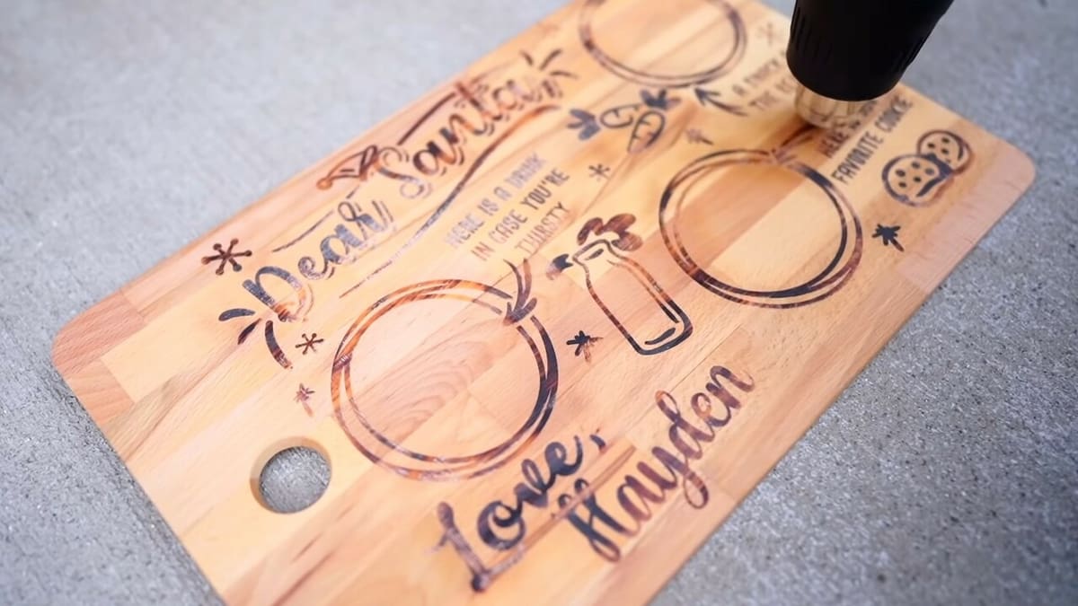 A tray for Santa so he can enjoy snacks in between delivering gifts
