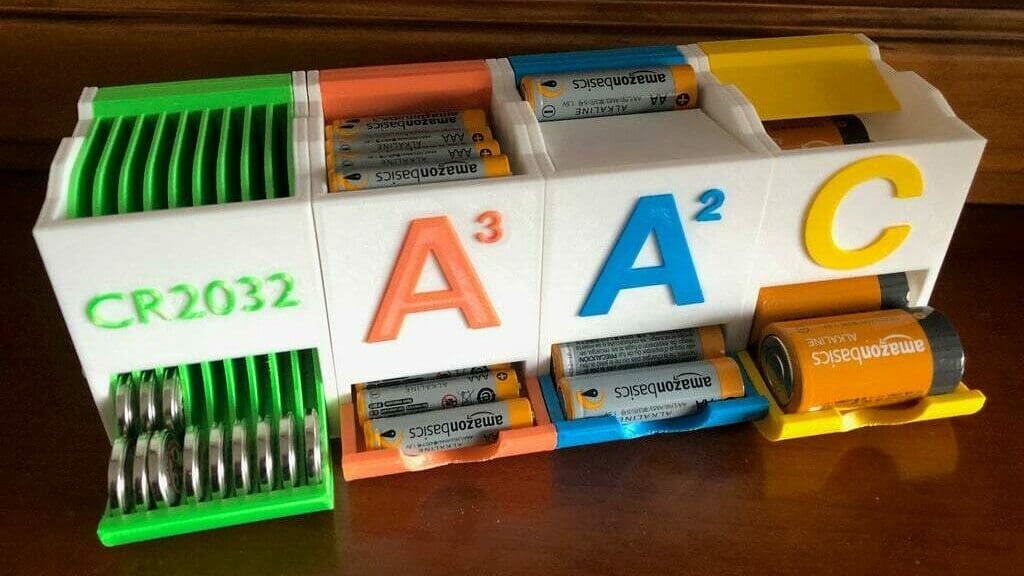 Color-coding your battery holders can help you quickly identify them