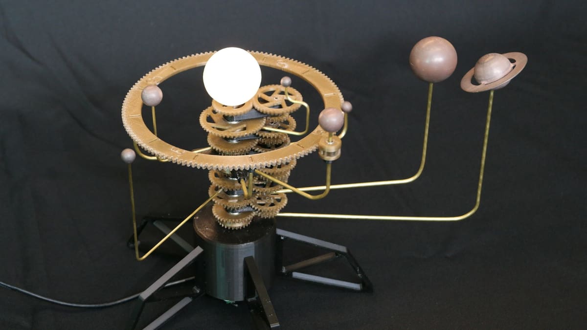 3D printed orrery