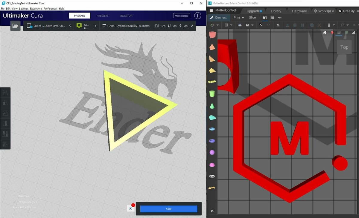 Cura may have more settings, but MatterControl's UI and layout are better