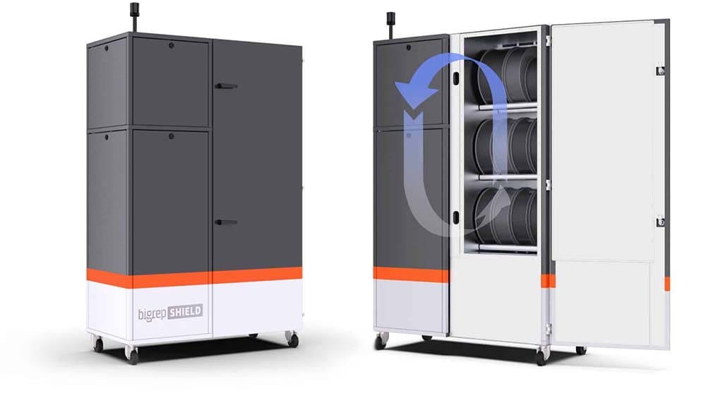 Image of Best High-Temp Pro Filament Dryers: BigRep Shield Industrial Filament Dry Cabinet
