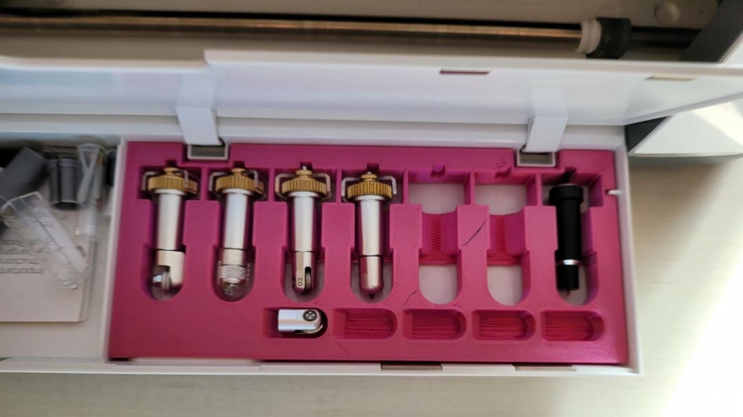 What better place to store your extra items than in the machine itself