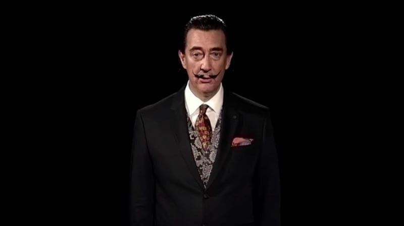 GAN technology was used to create a Dali video installation