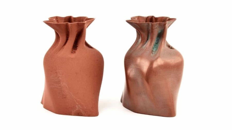 Filaments mixed with metal powders display their aesthetics, but not their mechanical properties
