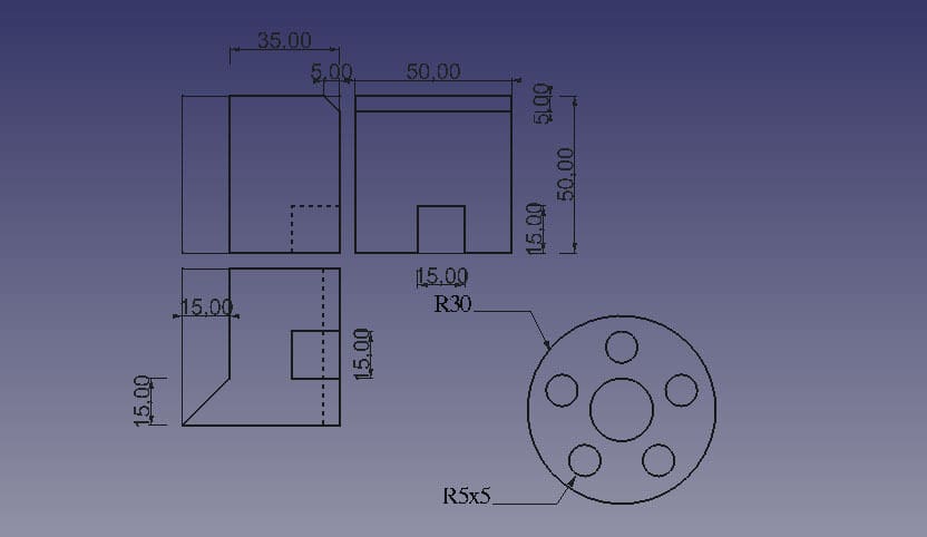 With FreeCAD you can produce 2D CAD with dimensions