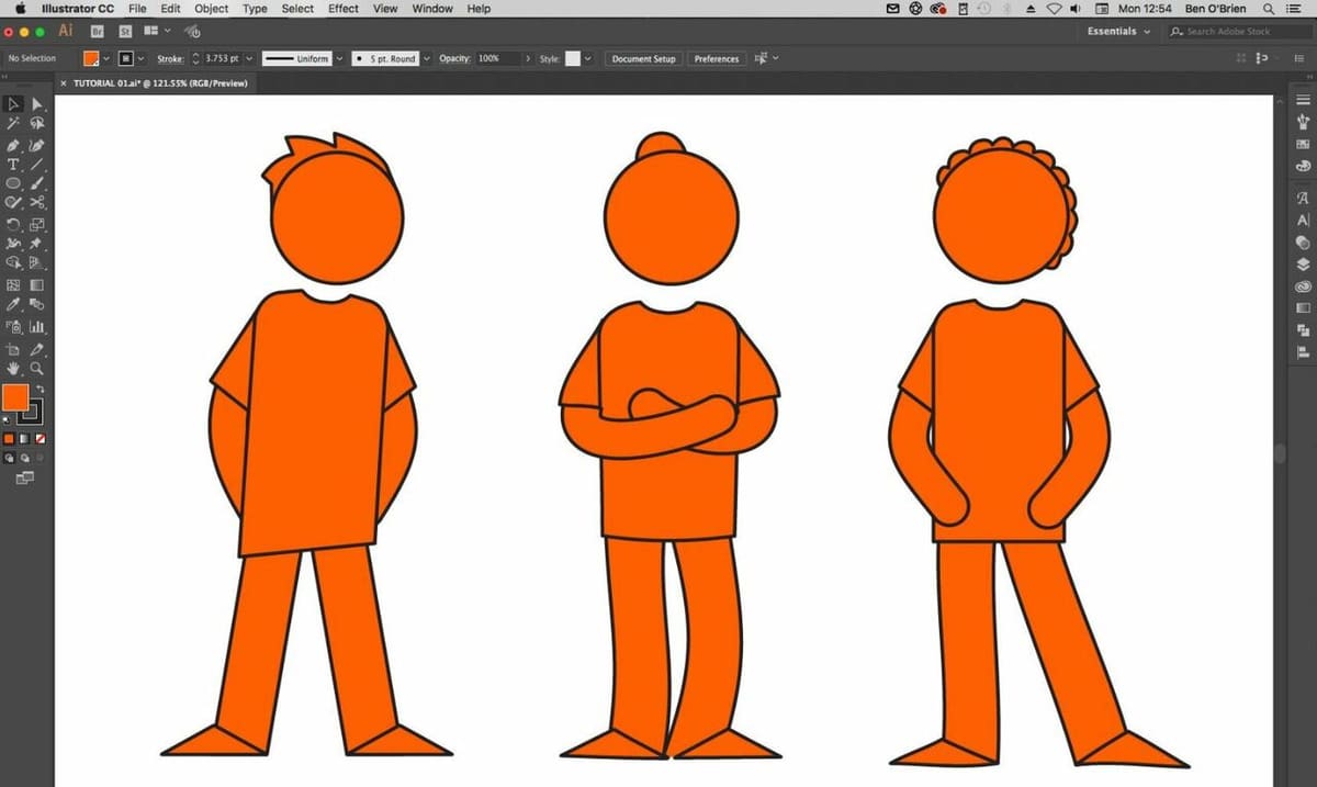A good graphics editing program has many tools and a clean interface