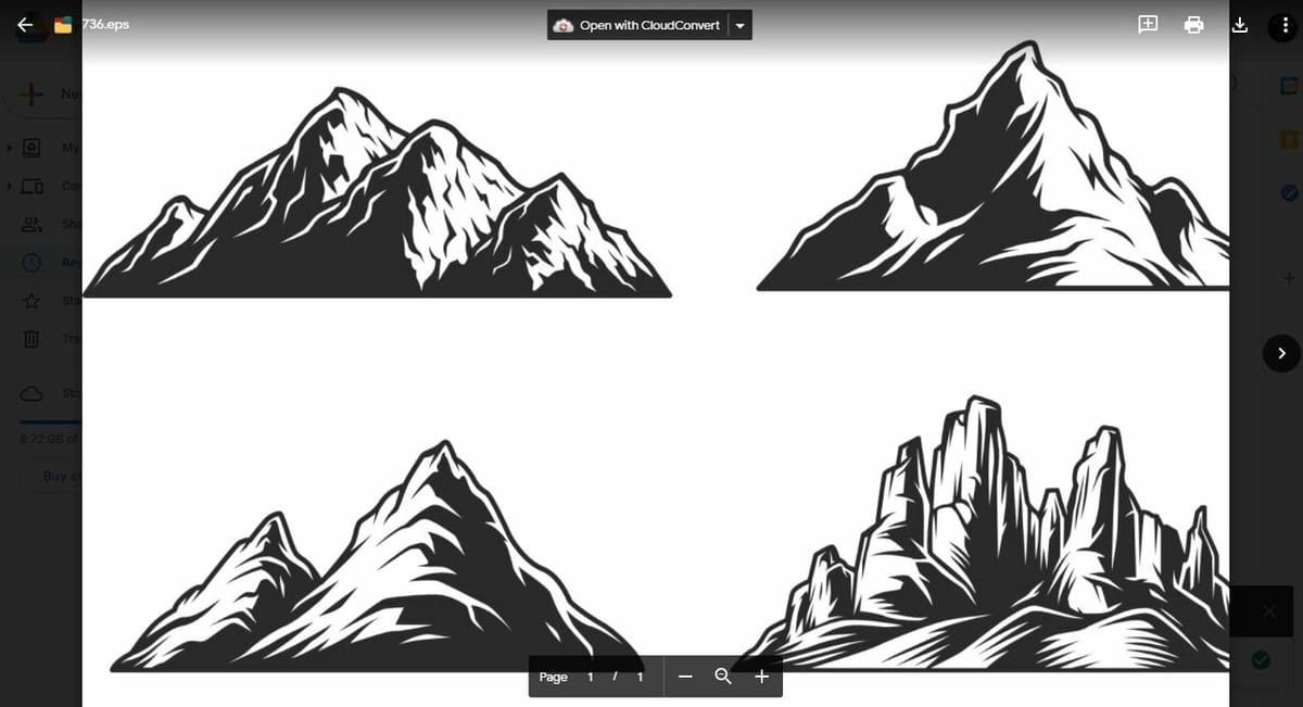 You can open EPS files in Google Drive to quickly and easily view them