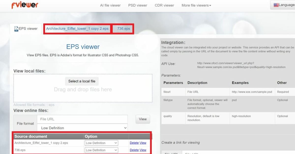 You can open multiple EPS files at once on Fviewer